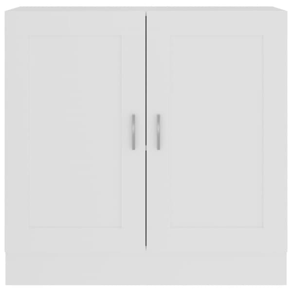 vidaXL Bokhylle hvit 82,5x30,5x80 cm sponplate