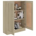 Miniatyrbilde 4 av 10: vidaXL Bokhylle sonoma eik 82,5x30,5x115 cm sponplate