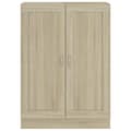 Miniatyrbilde 6 av 10: vidaXL Bokhylle sonoma eik 82,5x30,5x115 cm sponplate