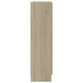 Miniatyrbilde 7 av 10: vidaXL Bokhylle sonoma eik 82,5x30,5x115 cm sponplate