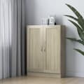 Miniatyrbilde 10 av 10: vidaXL Bokhylle sonoma eik 82,5x30,5x115 cm sponplate