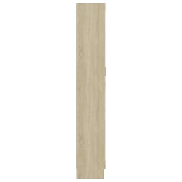 vidaXL Bokskåp sonoma-ek 82,5x30,5x185,5 cm spånskiva
