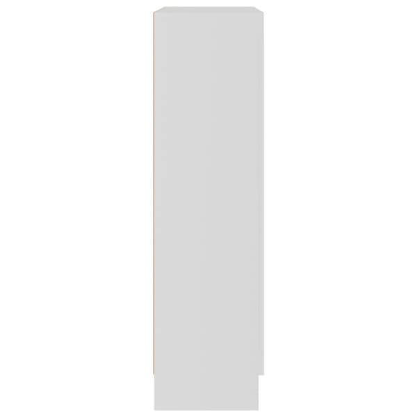 vidaXL Bokhylle hvit 82,5x30,5x115 cm sponplate