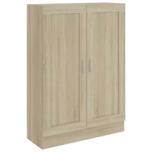 vidaXL bogskab 82,5x30,5x115 cm spånplade sonoma-eg
