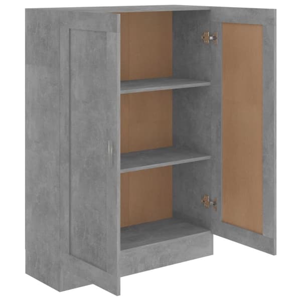 vidaXL bogskab 82,5x30,5x115 cm spånplade betongrå