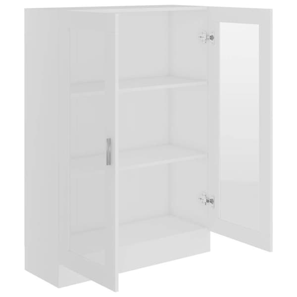 vidaXL Vitriinikaappi valkoinen 82,5x30,5x115 cm lastulevy