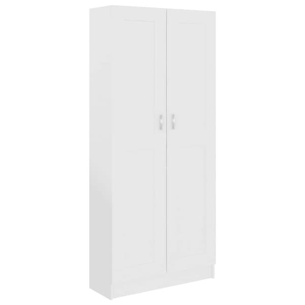 vidaXL bogskab 82,5x30,5x185,5 cm spånplade hvid