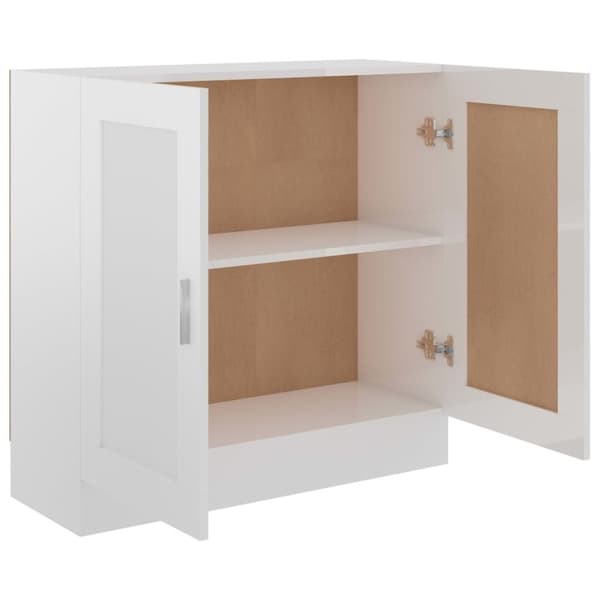 vidaXL bogskab 82,5x30,5x80 cm spånplade hvid højglans