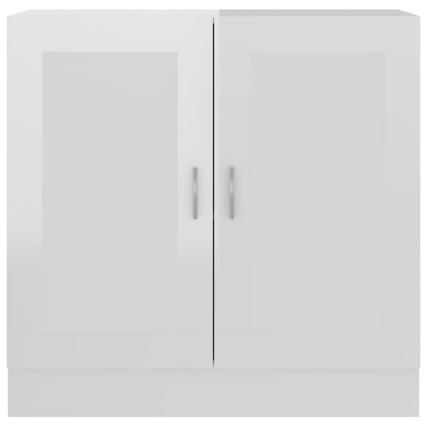 vidaXL bogskab 82,5x30,5x80 cm spånplade hvid højglans