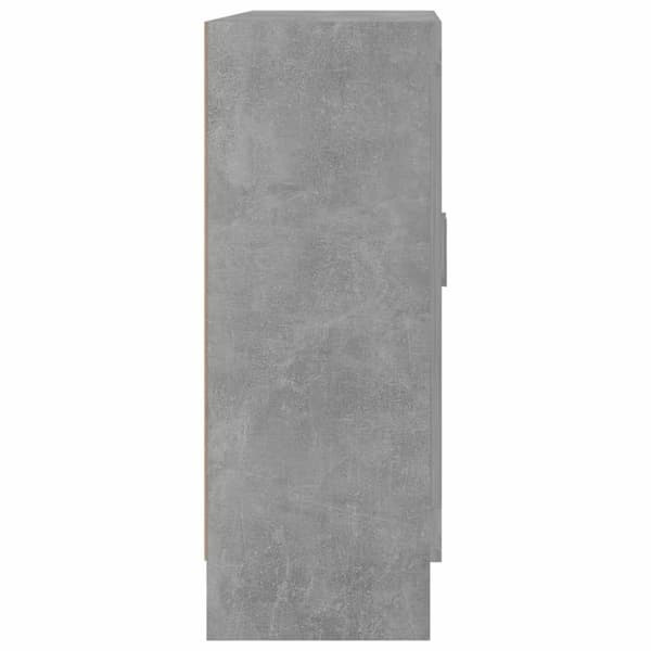 vidaXL Vitriinikaappi betoninharmaa 82,5x30,5x80 cm lastulevy