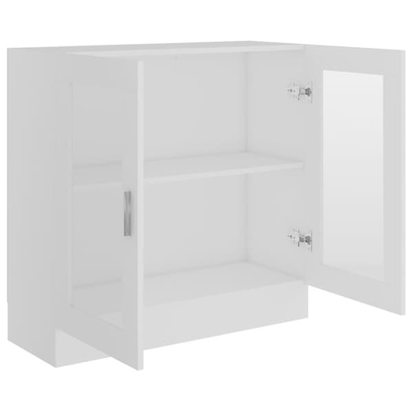 vidaXL vitrineskab 82,5x30,5x80 cm spånplade hvid