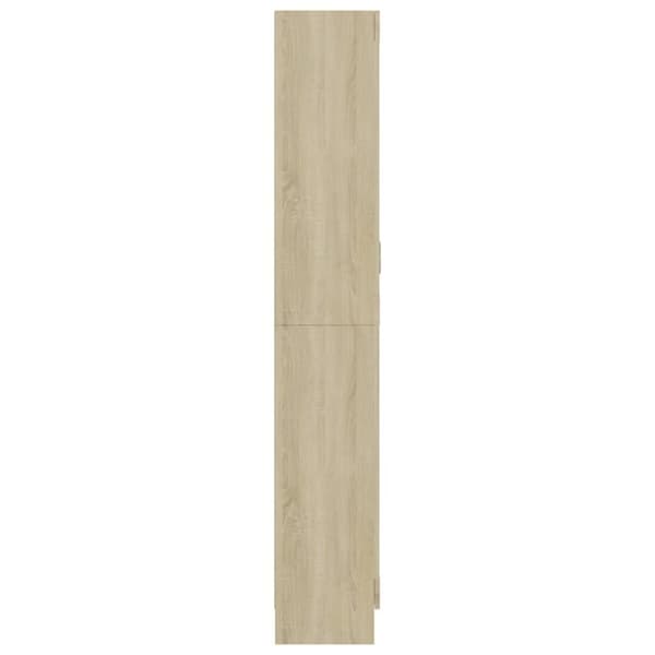 vidaXL vitrineskab 82,5x30,5x185,5 cm spånplade sonoma-eg