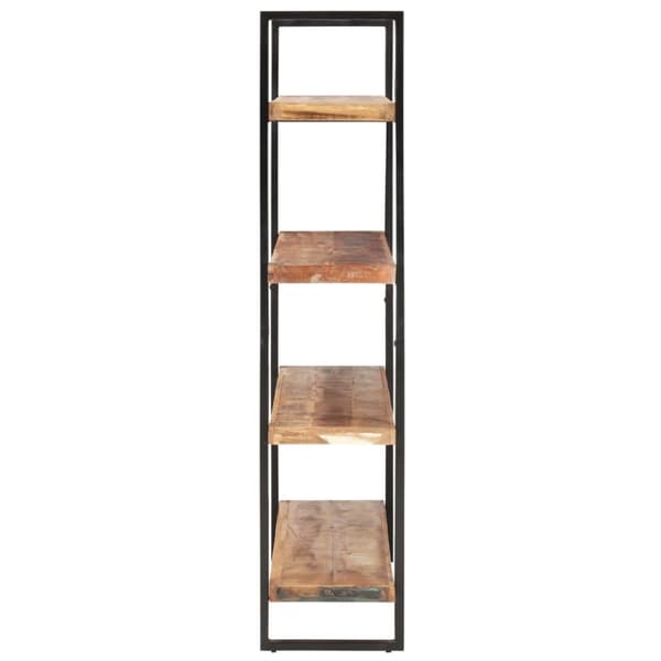 vidaXL Bokhylle 4 etasjer 160x40x180 cm gjenvunnet heltre