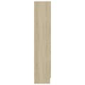 Miniatyrbilde 7 av 9: vidaXL Vitrineskap sonoma eik 82,5x30,5x150 cm sponplate