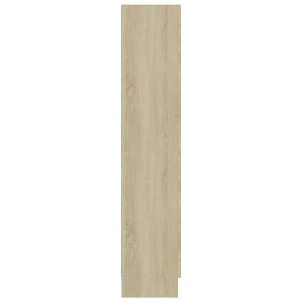 vidaXL Vitrineskap sonoma eik 82,5x30,5x150 cm sponplate