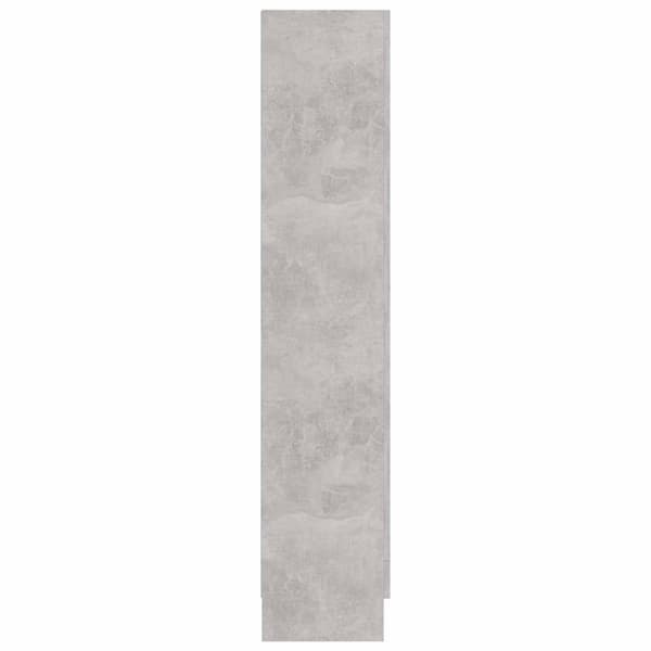 vidaXL Vitrineskap betonggrå 82,5x30,5x150 cm sponplate