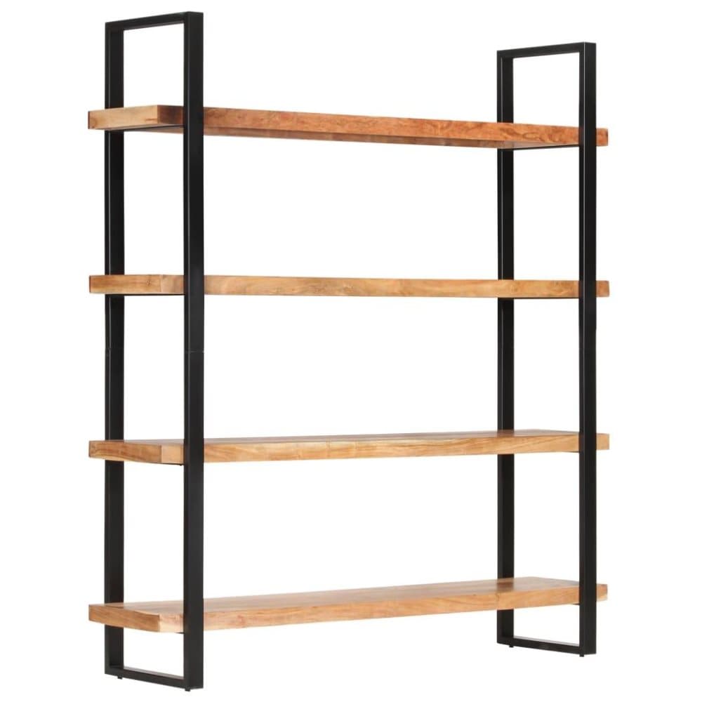 vidaXL bogreol med 4 hylder 160x40x180 cm massivt akacietræ