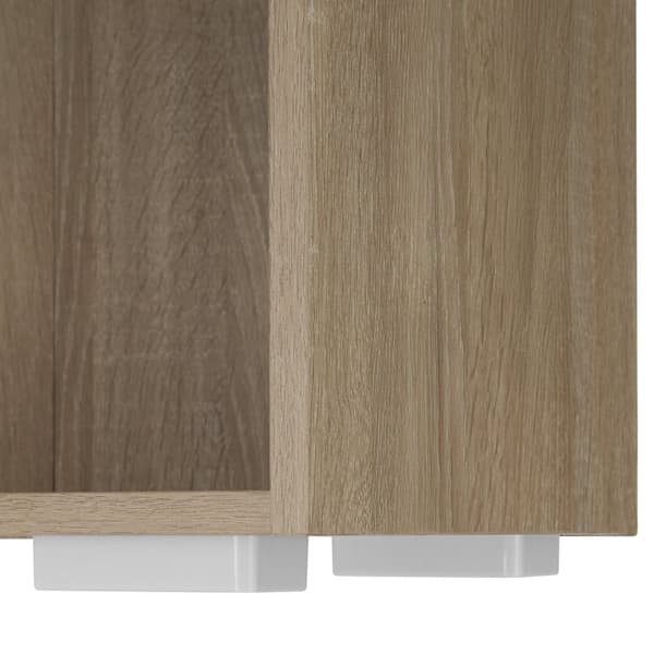 Bogreol Lexi 5 rum 60x30x190cm - Lys træ, egetræ Sonoma
