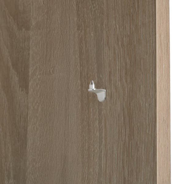 Bogreol Lexi 5 rum 60x30x190cm - Lys træ, egetræ Sonoma