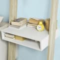 Miniatyrbillede 3 af 7: SoBuy Skrivebord med hylder Hjørnebord Stigereol Bogreol FRG111-WN