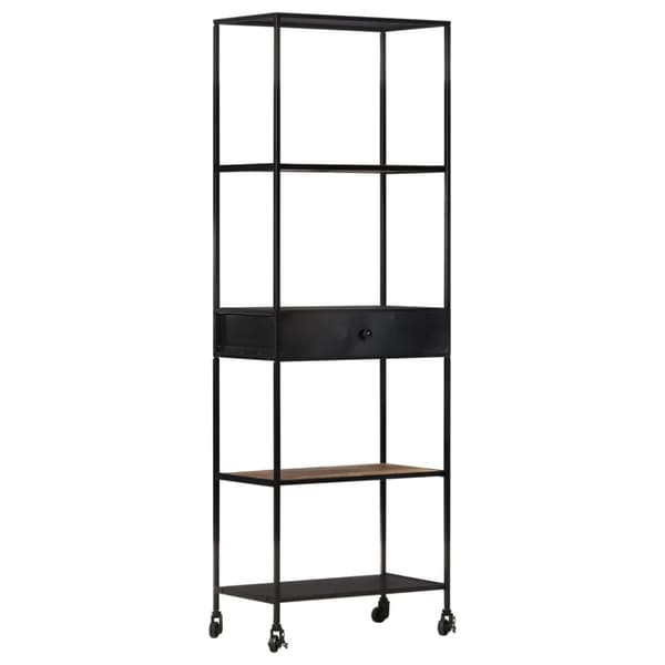 vidaXL bogreol 60x35x180 cm ru mangotræ og jern