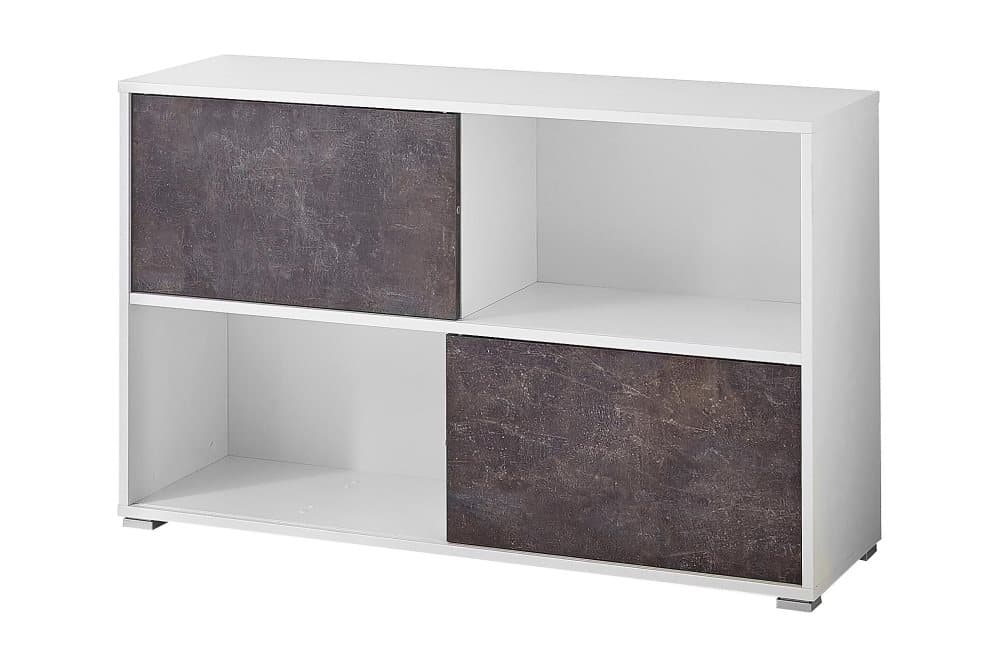 AYAN Bokhylla 120 Basalt/Vit