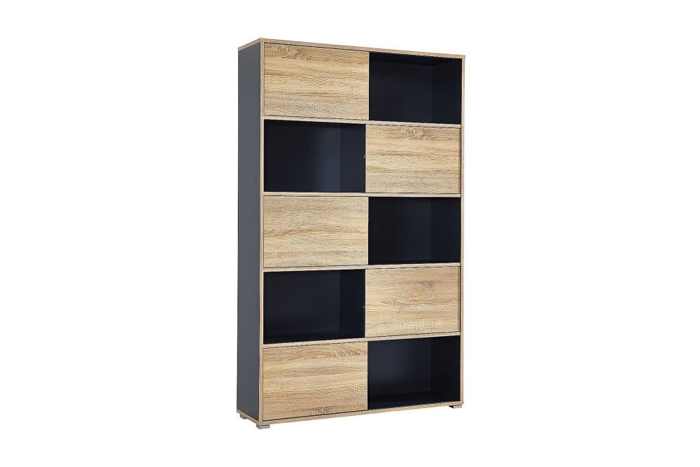 GLIDE Hylla 120 Hög Ek/Grå