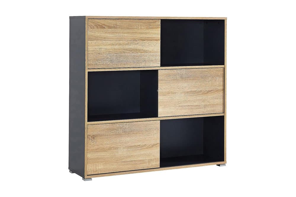 GLIDE Hylla 120 Låg Ek/Grå