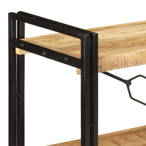 vidaXL bogreol m. 3 hylder 140x30x80 cm massivt mangotræ