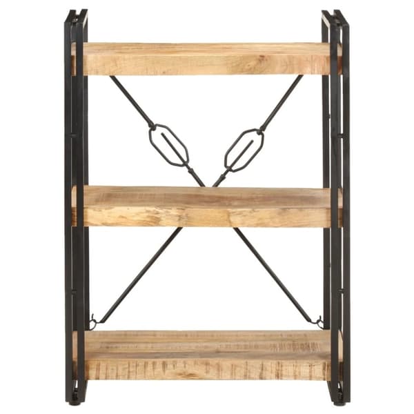 vidaXL Bokhylle 3 etasjer 60x30x80 cm heltre mango