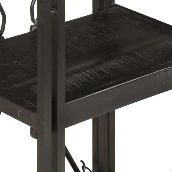 vidaXL bogreol m. 3 hylder 40x30x80 cm massivt mangotræ sort