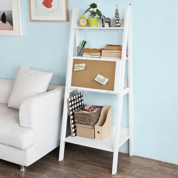 SoBuy Moderne stigereol med skab, FRG115-W