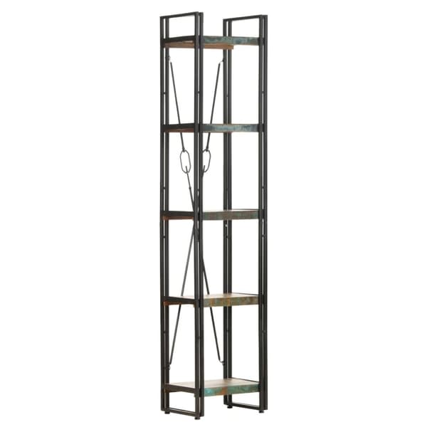 vidaXL Bokhylle 5 etasjer 40x30x180 cm gjenvunnet heltre