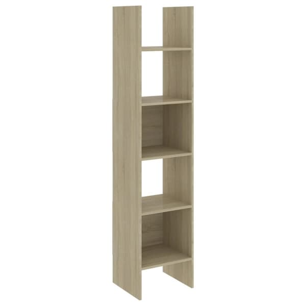 vidaXL bogskab 40x35x180 cm spånplade sonoma-eg