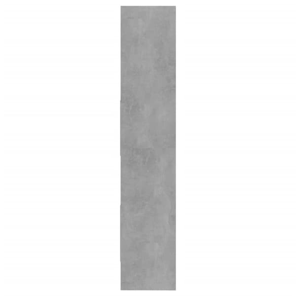 vidaXL Bokhylla betonggrå 40x35x180 cm spånskiva