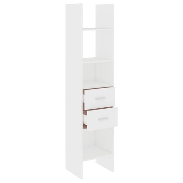 vidaXL bogskab 40x35x180 cm spånplade hvid