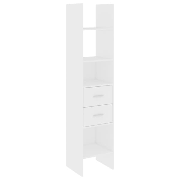 vidaXL bogskab 40x35x180 cm spånplade hvid