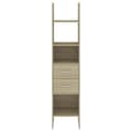 Miniatyrbillede 3 af 8: vidaXL bogskab 40x35x180 cm spånplade sonoma-eg
