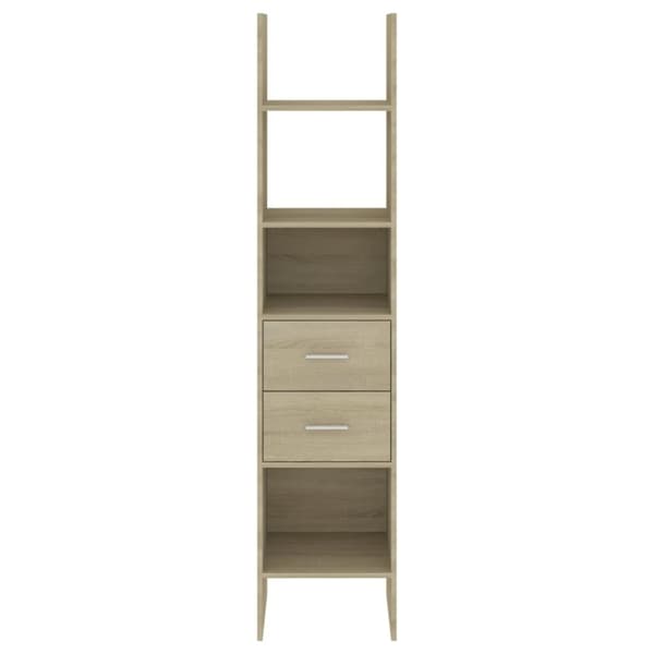 vidaXL bogskab 40x35x180 cm spånplade sonoma-eg