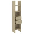 Miniatyrbillede 2 af 8: vidaXL bogskab 40x35x180 cm spånplade sonoma-eg