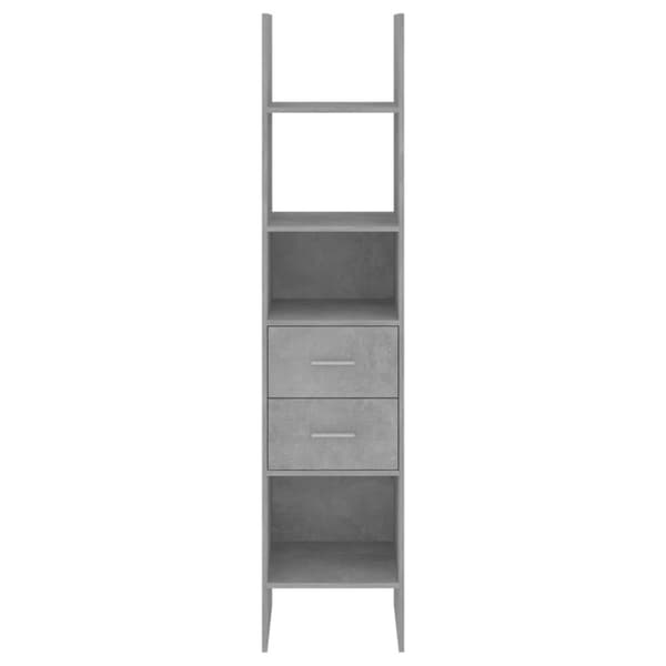vidaXL bogskab 40x35x180 cm spånplade betongrå