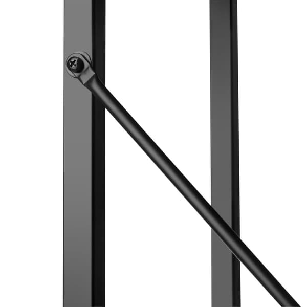 Reol Leeds 67,5 x 31,5 x 121,5 cm - Industrielt mørkt træ, rustikt