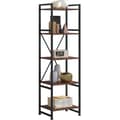 Miniatyrbillede 1 af 10: Reol Manchester 47,5 x 34,5 x 151,5 cm - Industrielt mørkt træ, rustikt