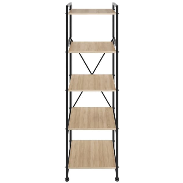Reol Manchester 47,5 x 34,5 x 151,5 cm - Industrielt lyst træ, egetræ Sonoma