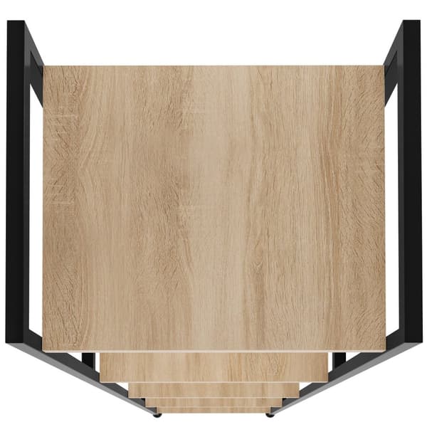 Reol Manchester 47,5 x 34,5 x 151,5 cm - Industrielt lyst træ, egetræ Sonoma