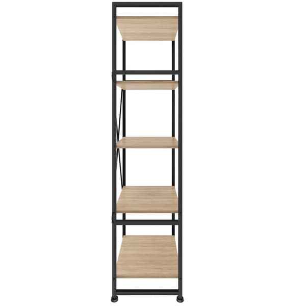 Reol Manchester 47,5 x 34,5 x 151,5 cm - Industrielt lyst træ, egetræ Sonoma