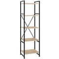 Miniatyrbillede 8 af 10: Reol Manchester 47,5 x 34,5 x 151,5 cm - Industrielt lyst træ, egetræ Sonoma