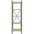 Miniatyrbillede 9 af 10: Reol Manchester 47,5 x 34,5 x 151,5 cm - Industrielt lyst træ, egetræ Sonoma