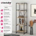 Miniatyrbillede 2 af 10: Reol Manchester 47,5 x 34,5 x 151,5 cm - Industrielt lyst træ, egetræ Sonoma