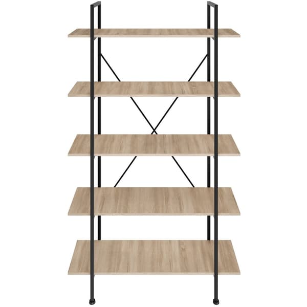 Reol Glasgow 106 x 34,5 x 179,5 cm - Industrielt lyst træ, egetræ Sonoma